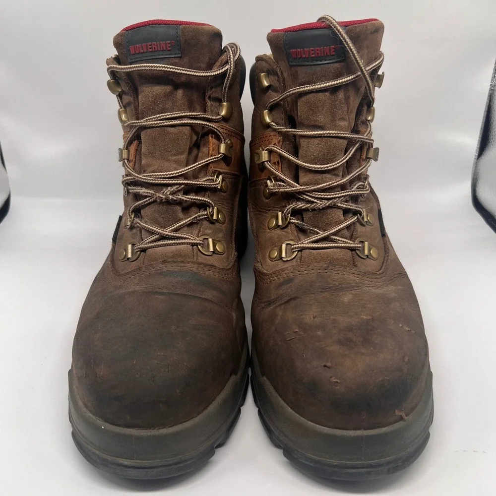 Wolverine EPX Waterproof Composite Toe Work Boots Mens 12 Brown Leather W10314